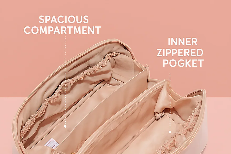 10 Types of Makeup Bags — Beauty bag material and construction detail