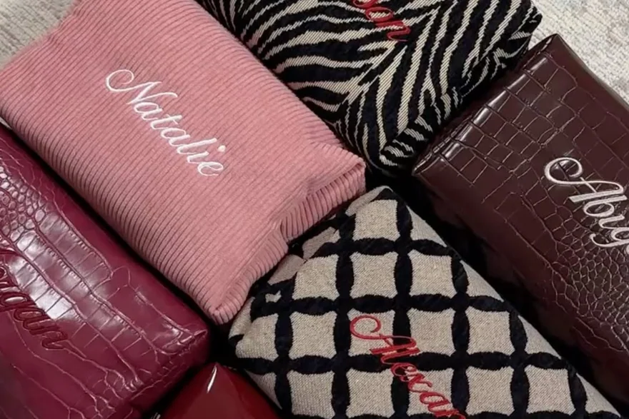 Bulk Makeup Bags — Custom logo cosmetic bag sample