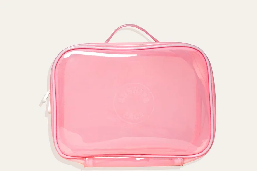 Cosmetic Bag with Mirror — Bulk cosmetic bag production detail