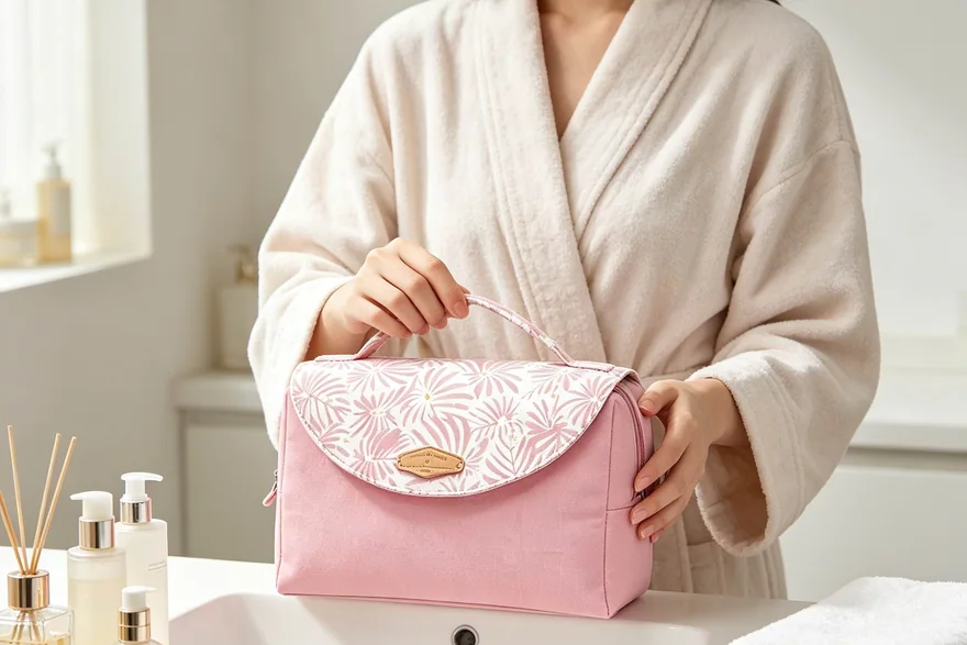 Cosmetic Bag with RFID Blocking — Toiletry bag and cosmetic pouch specification