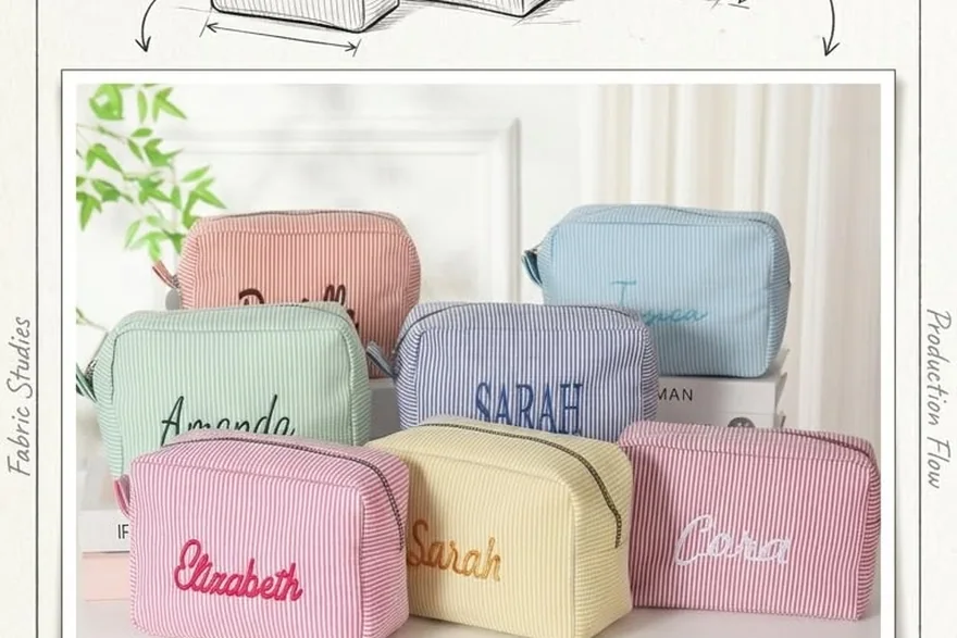 Cost Breakdown of a Custom Cosmetic Bag — Beauty bag material and construction detail