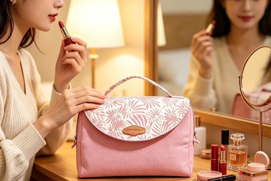 Cruise Ship Toiletry Bags — Custom logo cosmetic bag sample
