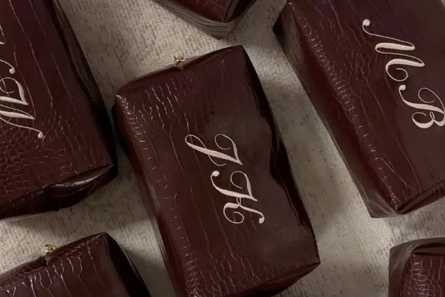 Debossed vs Embossed Logo on Leather Cosmetic Bags — Toiletry bag and cosmetic pouch specification