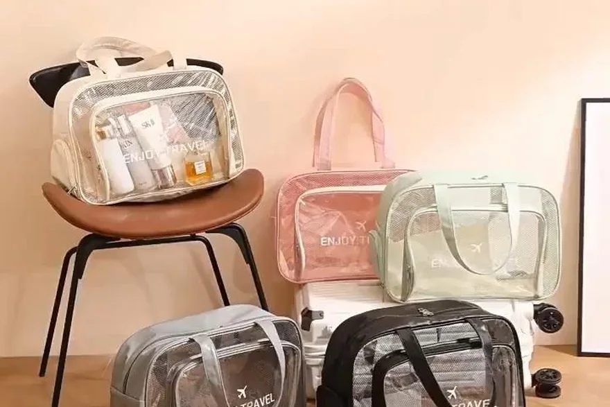 PU Leather vs Genuine Leather Cosmetic Bags — Beauty bag material and construction detail