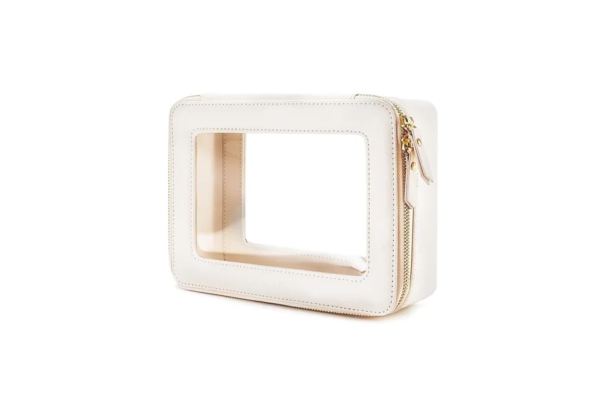 Toiletry Bag with Suction Cup — Beauty bag material and construction detail
