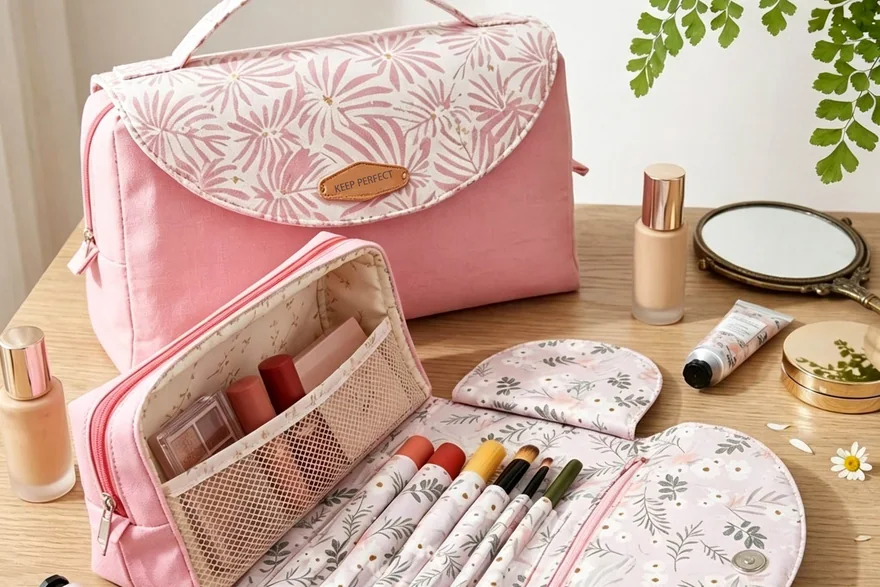 Travel Jewelry & Cosmetic Combo Bags — Custom cosmetic bag and makeup bag programme