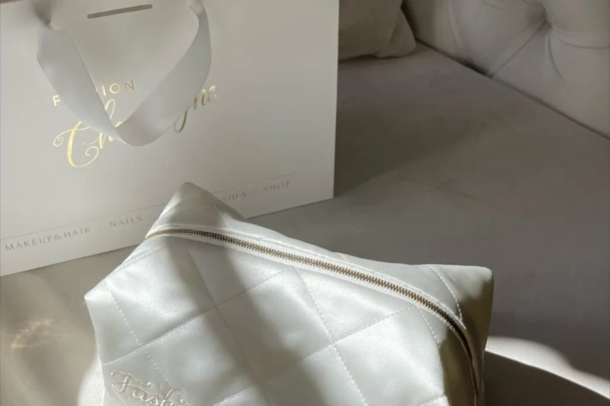 Waterproof vs Water — Bulk cosmetic bag production detail